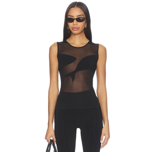 TANK SHEER 上装 黑色 PH5 y2k辣妹风REVOLVE小众新款 OSCAR