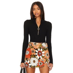 Mumu Your CHARLIE 拉链毛衣revolve时尚 Show 小众新品