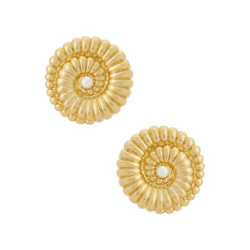 self-portrait GOLD PEARL SHELL EARRINGS 耳饰 26秋冬新品 revo
