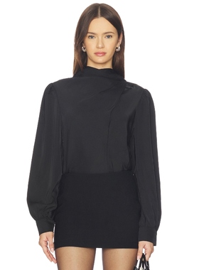 ASTR the Label IVONNE 上装 黑色 y2k辣妹风REVOLVE小众新款