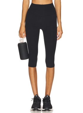 Splits59  黑色运动休闲风瑜伽裤修身塑形七分跑步裤REVOLVE新款