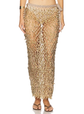 My Beachy Side Adora Hand Crochet Beaded Convertible Skirt/D