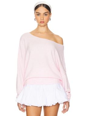 American Vintage毛衣性感斜肩针织羊毛衫春季新品REVOLVE保暖