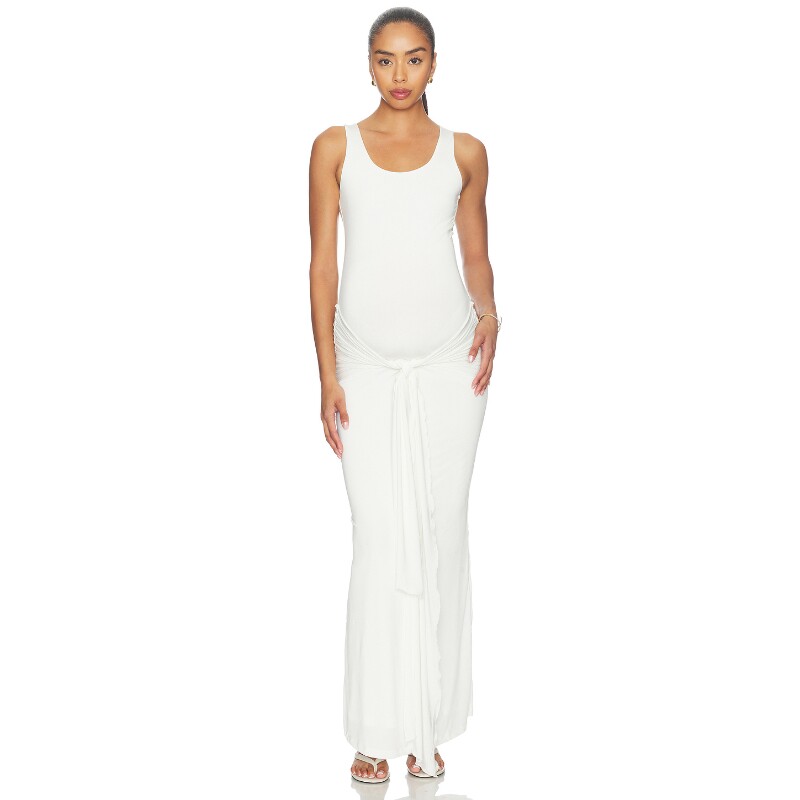 BUMPSUIT白色连衣裙绑带辣妹风早秋新品修身REVOLVE