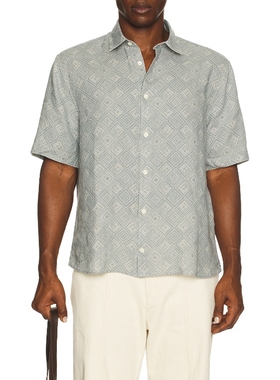 Frescobol Carioca CASTRO 衬衫 蓝色REVOLVE小众新款