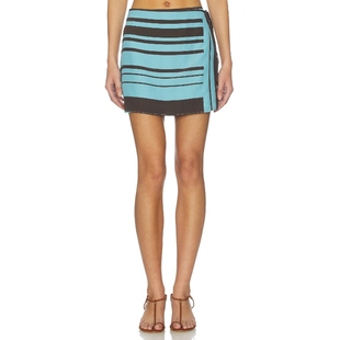 蓝色REVOLVE小众新款 半身裙 RIOJA SIR.