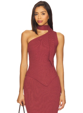 4th & Reckless KIRZA 上装 红色 y2k辣妹风 REVOLVE小众新款