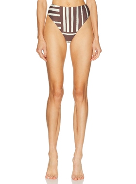 SIR. LINOCUT 比基尼泳裤 棕色REVOLVE小众新款