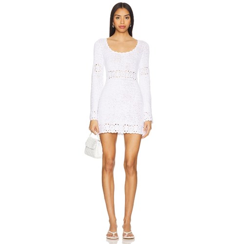 [冬季新品]Show Me Your Mumu JET LAG 裙子 白色REVOLVE小众