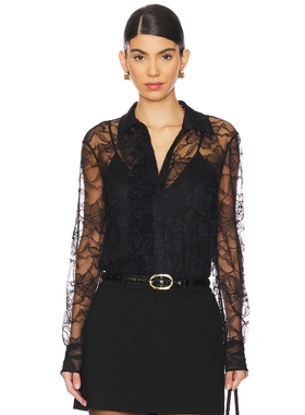 Alexis LUZIA 衬衫 黑色 y2k辣妹风REVOLVE小众新款