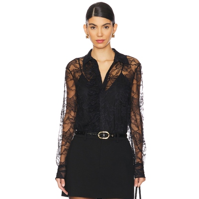 Alexis LUZIA 衬衫 黑色 y2k辣妹风REVOLVE小众新款