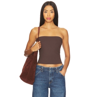 Monaco 管状上装 Susana ESSENTIAL REVOLVE小众 棕色 y2k辣妹风