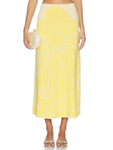 Alexis JAZLYN 半身裙 revolve小众新款 黄色