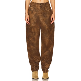 Isabel Marant Etoile 棕色美式 新品 长裤 休闲风REVOLVE 秋季
