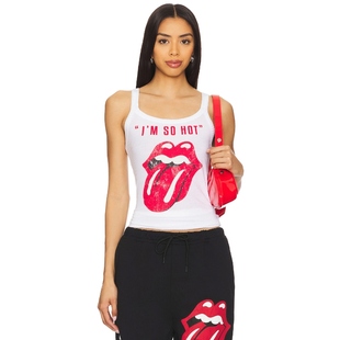 y2k辣妹风REVOLVE小众新款 ROLLING 白色 背心上装 Aniye