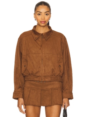 [冬季新品]Zemeta MOCCA 夹克 棕色运动复古风REVOLVE小众