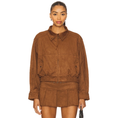 [春季新品]Zemeta MOCCA 夹克 棕色运动复古风REVOLVE小众