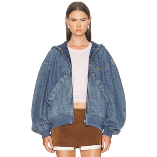 THE 新品 ATTICO 夹克 REVOLVE小众 蓝色前卫 冬季