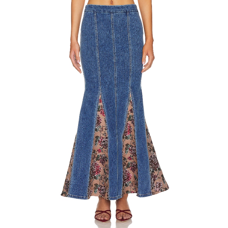 MAJORELLE LUDA 长款半身裙REVOLVE时尚小众新款