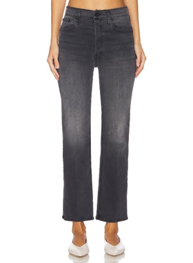 [冬季新品]MOTHER THE TRIPPER 牛仔裤黑色喇叭裤丹宁长裤REVOLVE