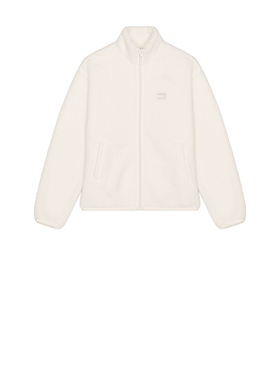 Tommy Jeans 汤米 BADGE TEDDY 棒球夹克 白色REVOLVE小冬季保暖