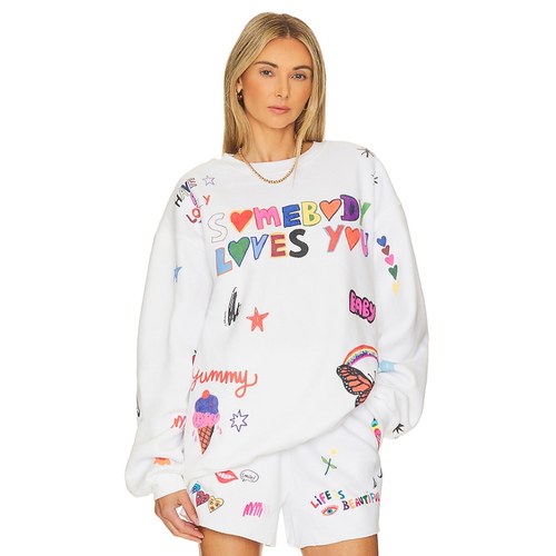 [冬季新品]The Mayfair Group爱心蝴蝶字母卫衣休闲风REVOLVE