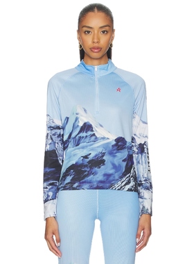 Perfect Moment 1/4 Zip Base Layer Top 蓝色REVOLVE小众新款