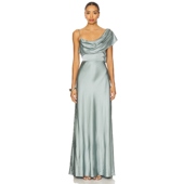 春季 ANTONIA 新品 1960 House Harlow 长裙暗蓝灰色REVOLVE