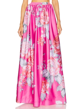 [春季新品]L'IDEE COSTIERA 长款半身裙 粉色REVOLVE小众新