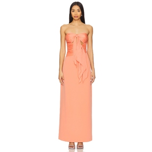 珊瑚色REVOLVE小众 长裙 AMUR DIANA