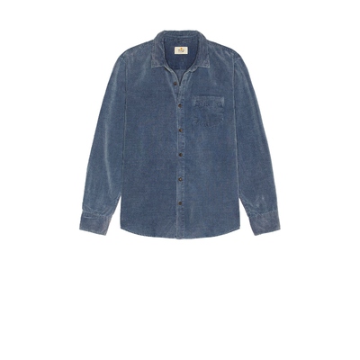 Marine Layer LIGHTWEIGHT 灯芯绒衬衫 蓝色REVOLVE小众新款