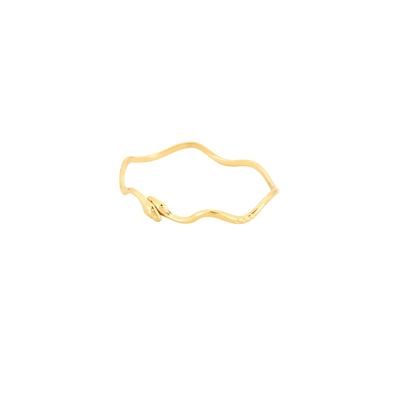 petit moments SNAKE 手镯 金属金色REVOLVE小众新款