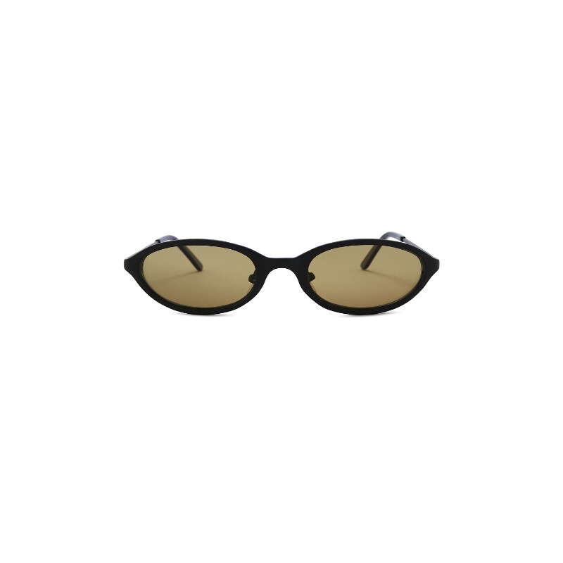 BRU Eyewear黑色太阳眼镜椭圆框型复古风秋冬新品REVOLVE