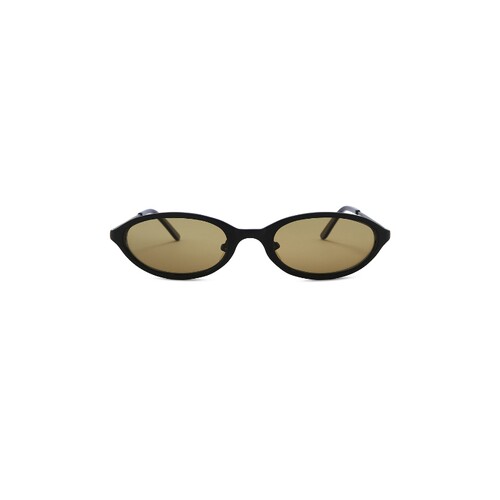 BRU Eyewear黑色太阳眼镜椭圆框型复古风秋冬新品REVOLVE