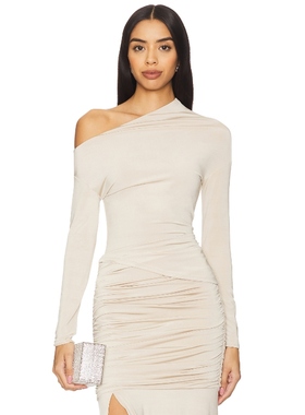 [冬季新品]LBLC The Label 上装长袖上衣 米色y2k辣妹风REVOLVE