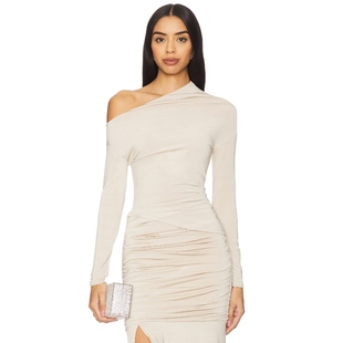 米色 AMINA 上装 y2k辣妹风REVOLVE小众新款 The LBLC Label