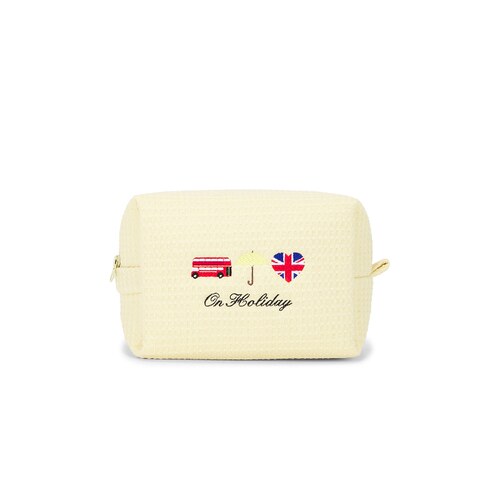 Abbode ON HOLIDAY WAFFLE POUCH 假日华夫格收纳包 黄色REVOLVE
