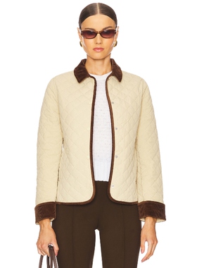 L'Academie NIKI 夹克 米色 运动复古风REVOLVE小众新款