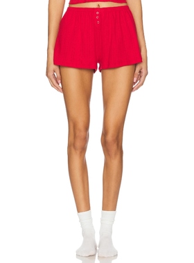 Cou Cou Intimates 短裤 红色REVOLVE小众新款