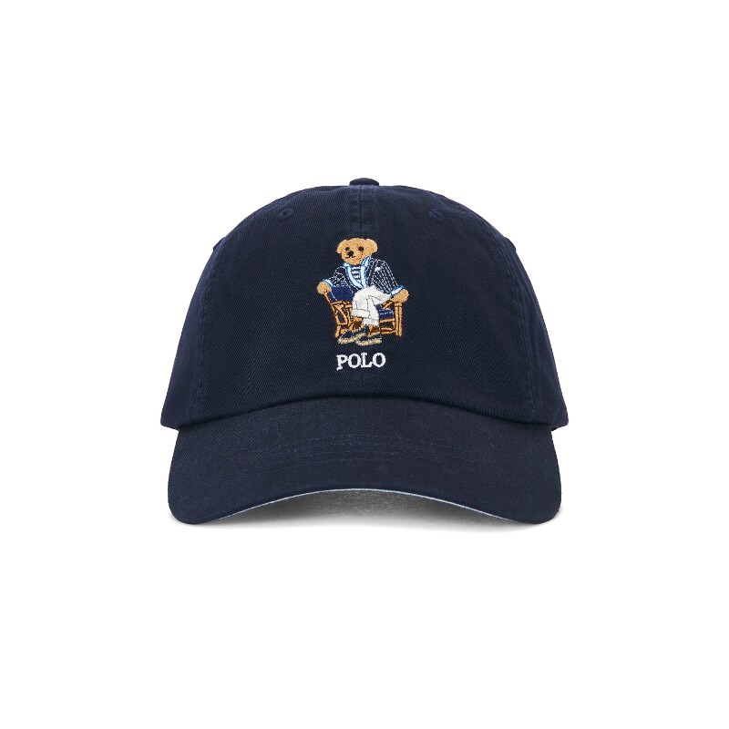Polo Ralph Lauren藏青色棒球帽小熊刺绣休闲休闲鸭舌帽REVOLVE