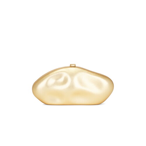 [冬季新品]Cult Gaia CALDERA复古风金色金属感手拿包REVOLVE