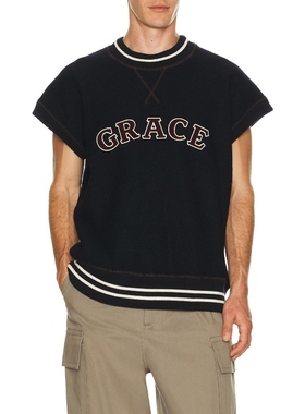 Wales Bonner OCTOBER 背心 黑色REVOLVE小众新款