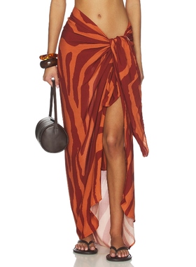 Vix Swimwear 半身裙 橙色REVOLVE小众新款