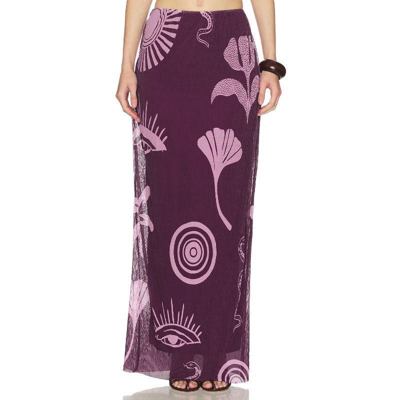 Cala de la Cruz VELA 半身裙 紫色REVOLVE小众新款