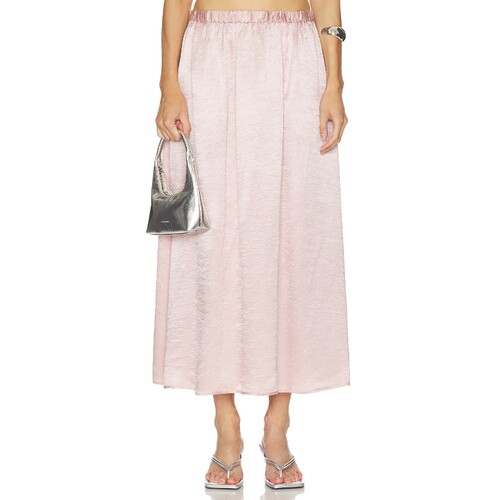 Enza Costa Textured Satin Celeste Skirt 26春夏新品 revolve小
