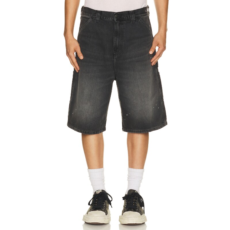 Carhartt WIP黑色短裤水洗牛仔酷飒风秋冬新品阔腿裤REVOLVE