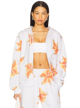 [春季新品] Juliet Johnstone 连帽衫白色运动复古风REVOLVE