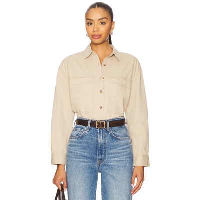 [冬季新品]HEARTLOOM棉质工装衬衫简约休闲上衣REVOLVE