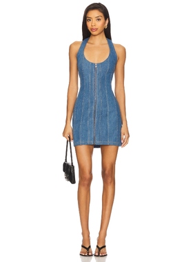 Lovers and Friends MIRA 裙子 蓝色REVOLVE小众新款