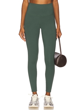 [冬季新品]Varley FREESOFT 打底裤 深绿色 运动复古风REVOLVE